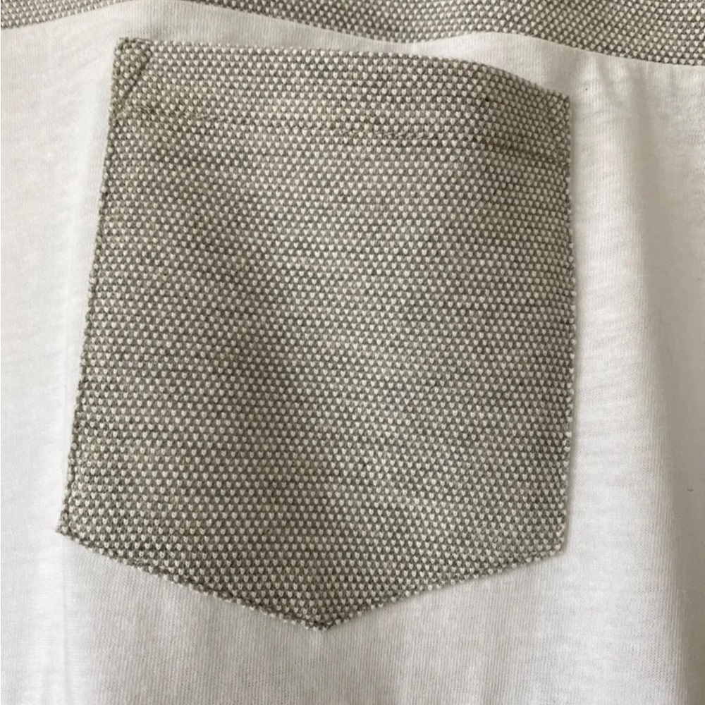 Mens 2nd Chapter Grey White Waffle T-Shirt Size S - Picture 2 of 3